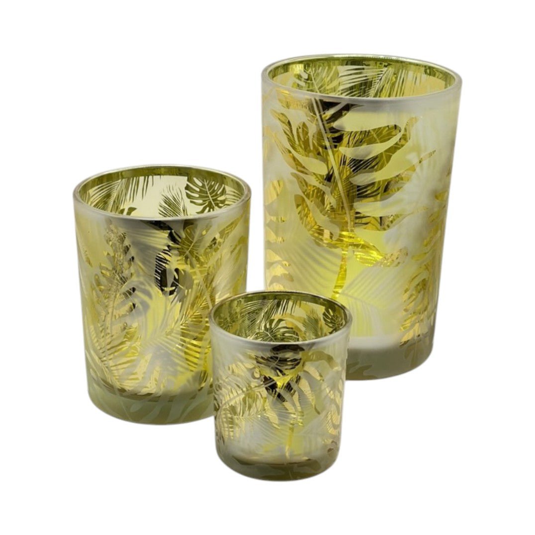 Bougeoir trio fleuris