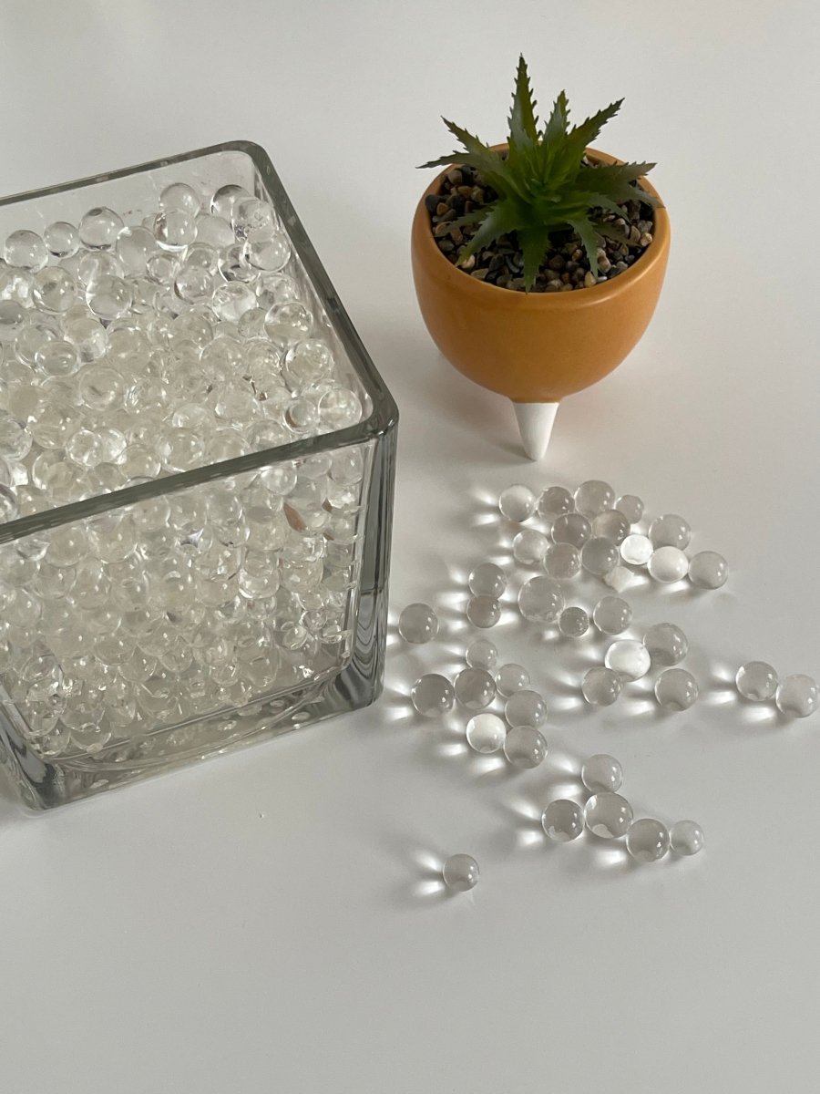 Transparent water beads