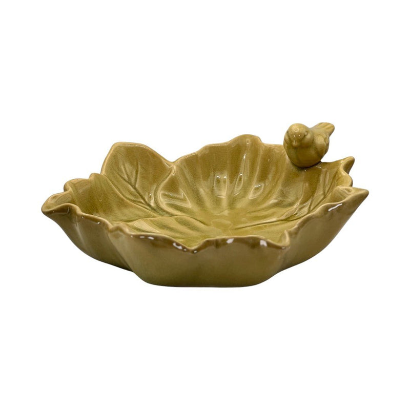 Coupelle feuille oiseau