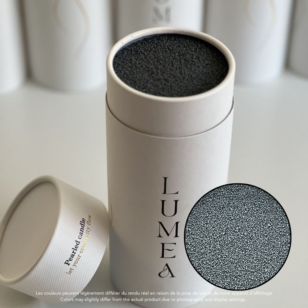 Bougie perlée 500g et mèches incluses