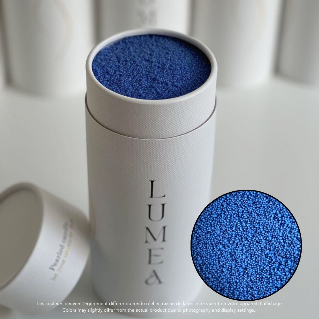 Bougie perlée 500g et mèches incluses