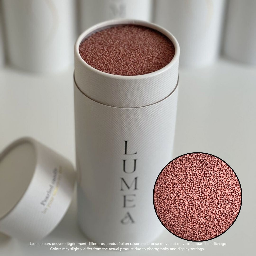 Bougie perlée 500g et mèches incluses