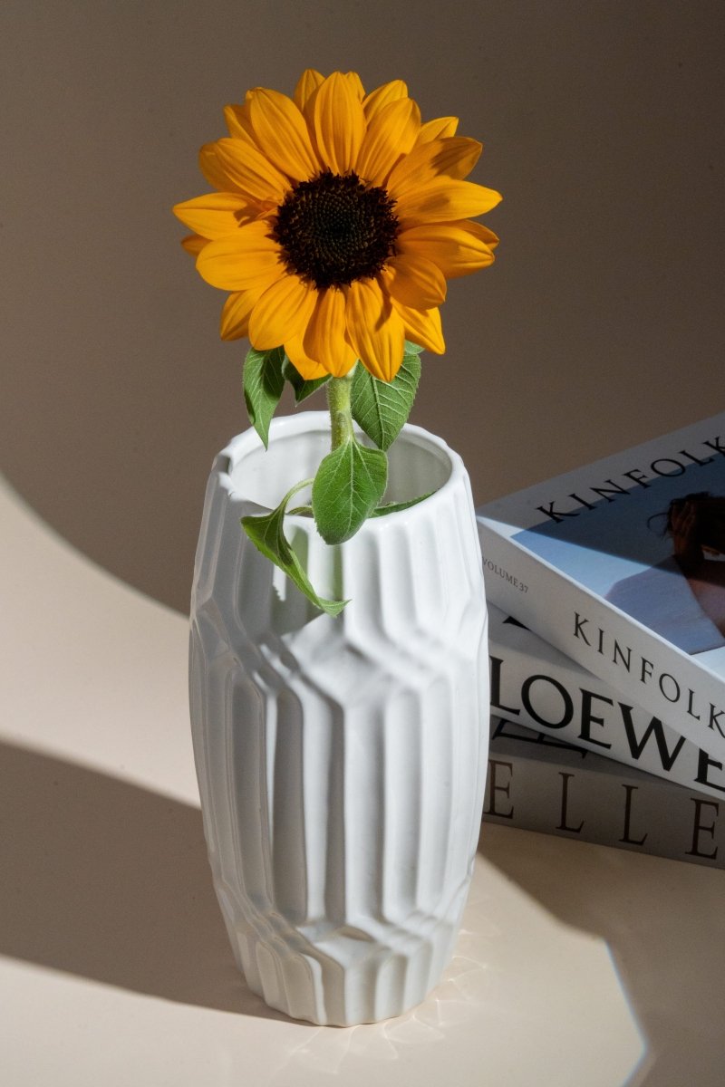 Vase en céramique blanc