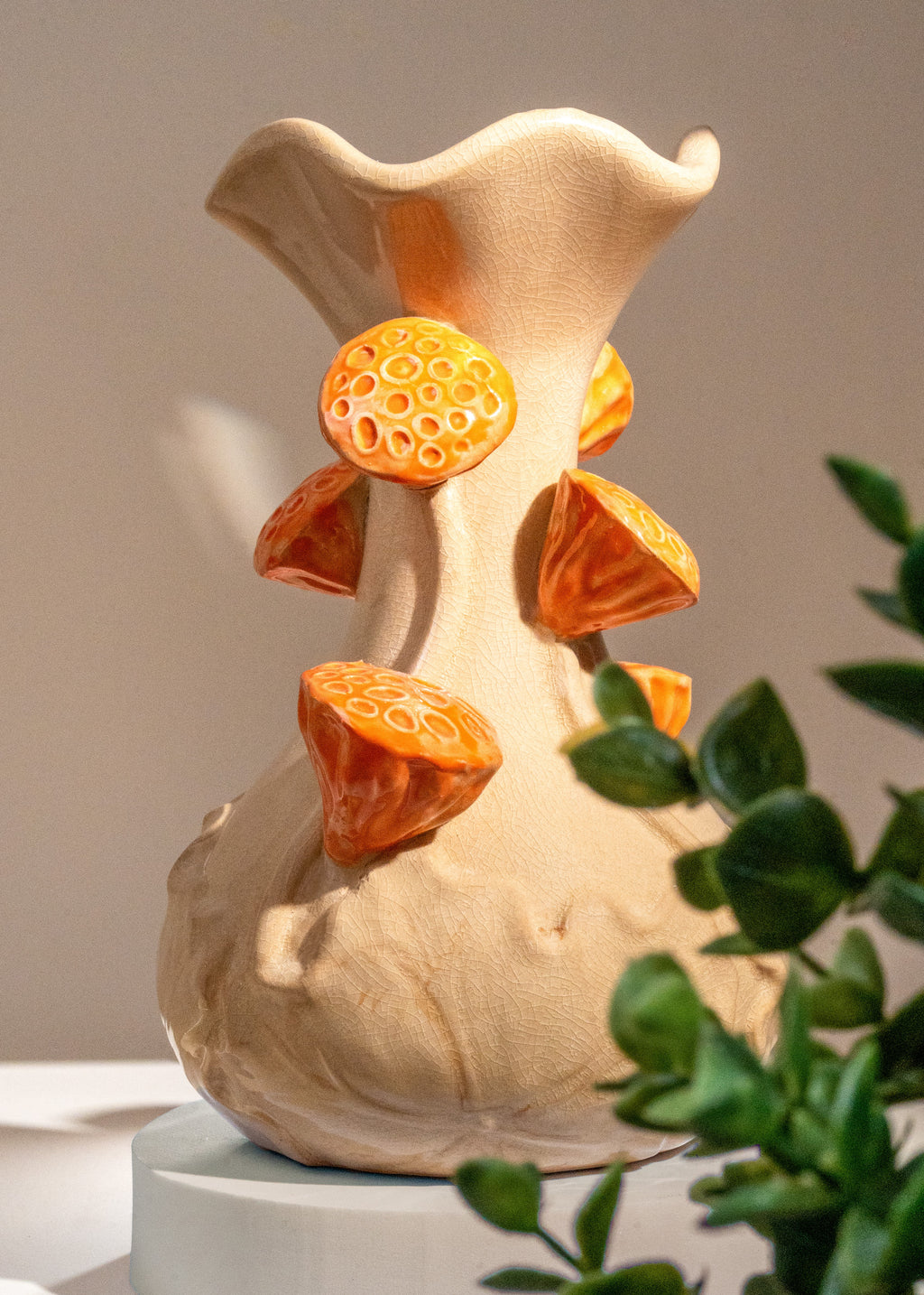 Vase champignon en céramique