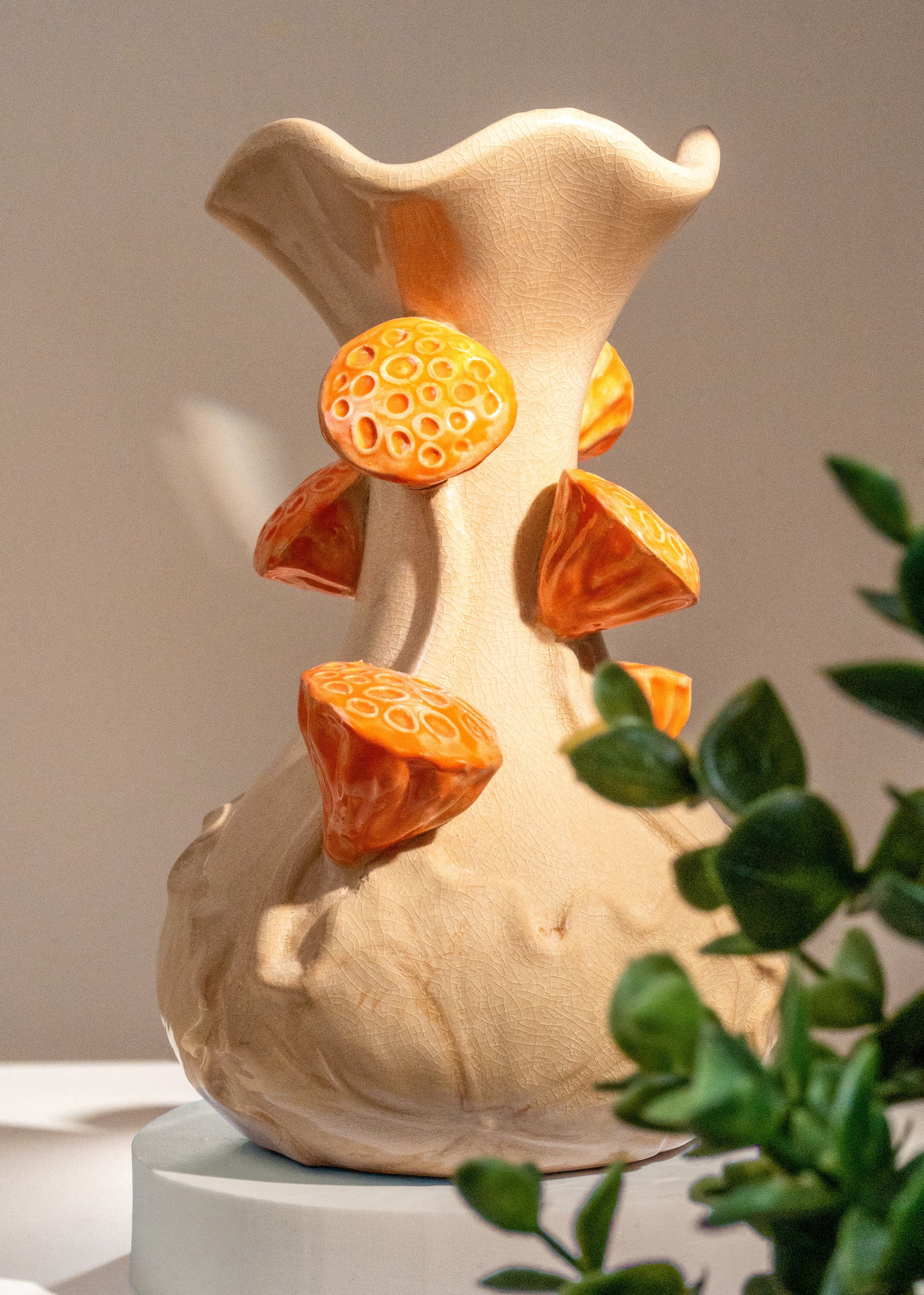 Vase champignon en céramique