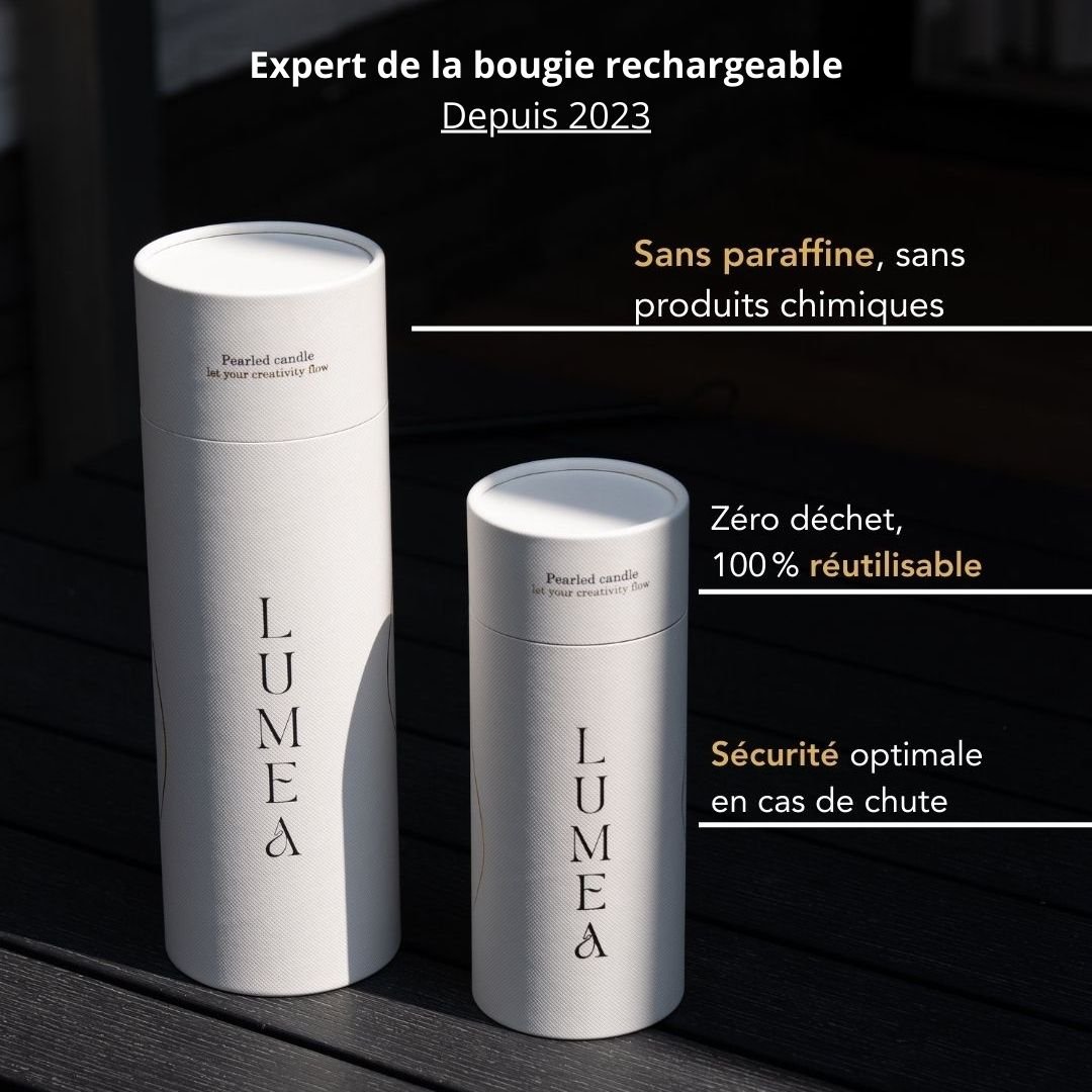 Bougie perlée 500g et mèches incluses