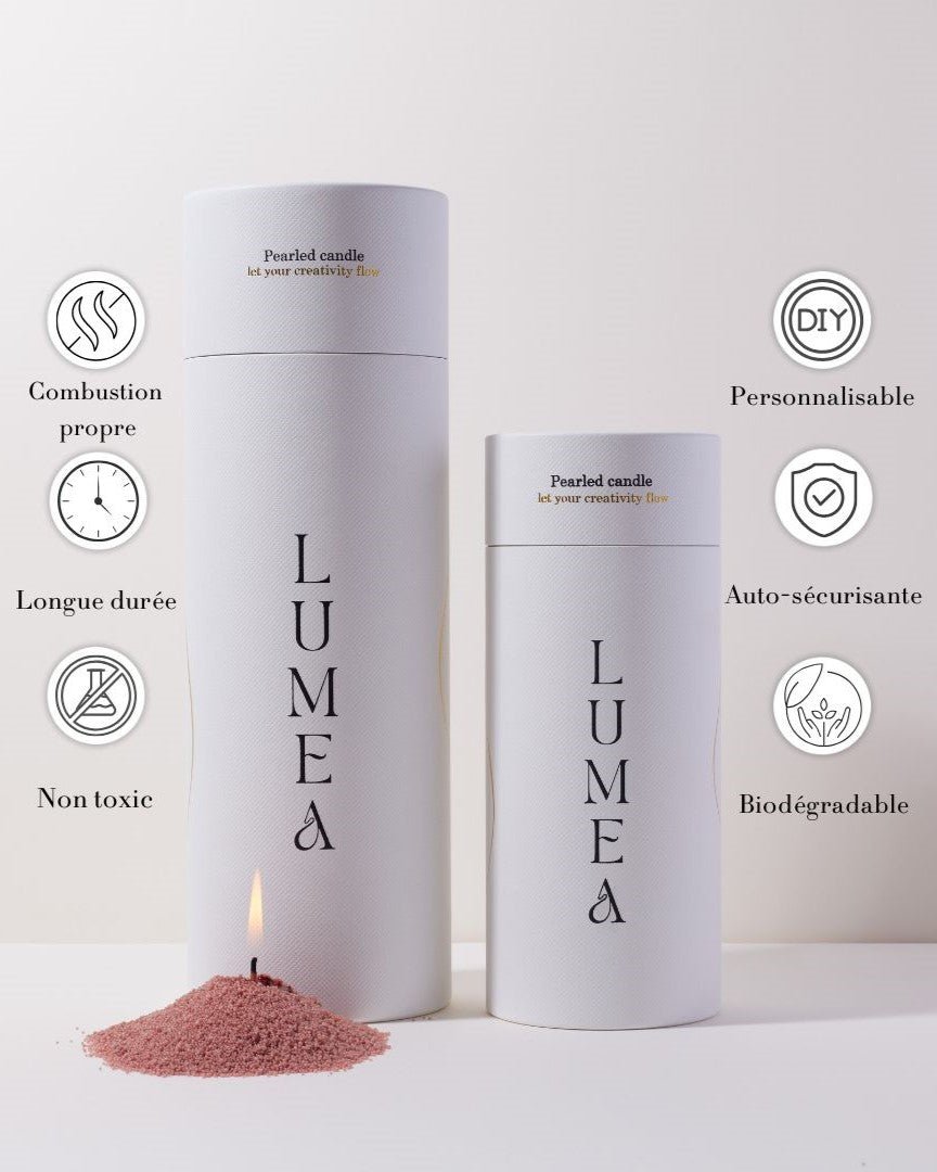 Vela de perla de 1 kg y mechas incluidas