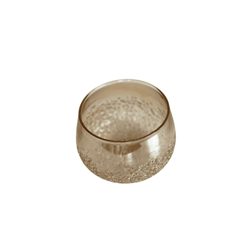 Pot de bougie en verre