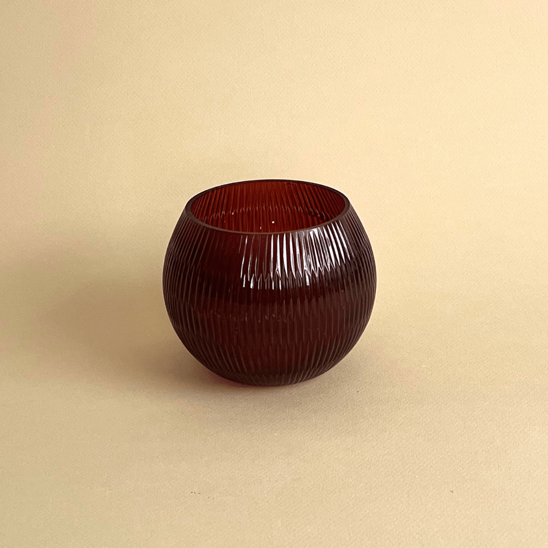 Vase rond en verre