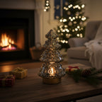 Lámpara de árbol de Navidad de cristal