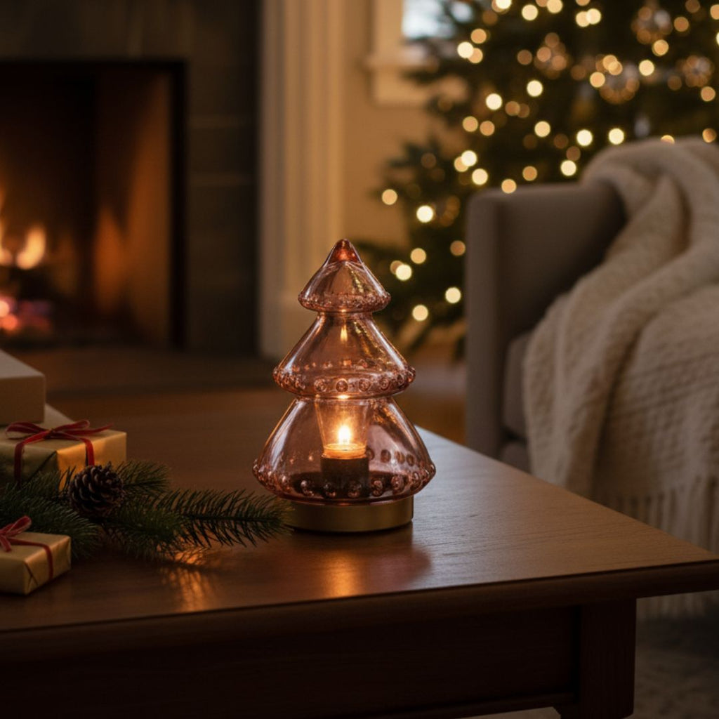 Lámpara decorativa de abeto