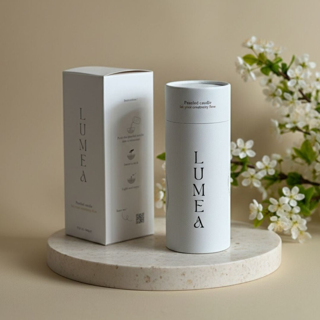 Bougie perlée 500g et mèches incluses