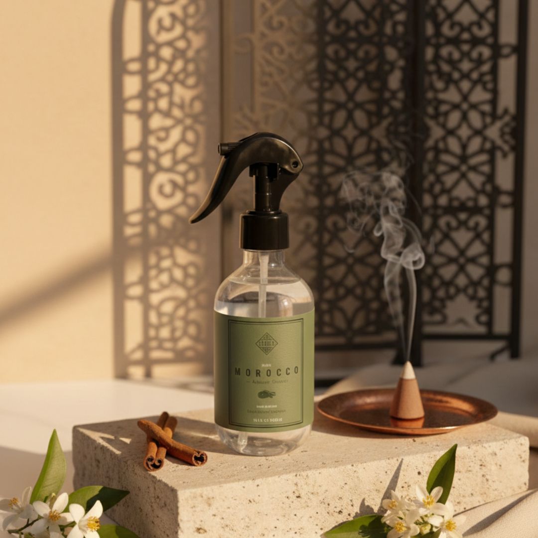 Spray d'Ambiance MOROCCO – Brume de l’Atlas & Chaleur Épicée (300ml)