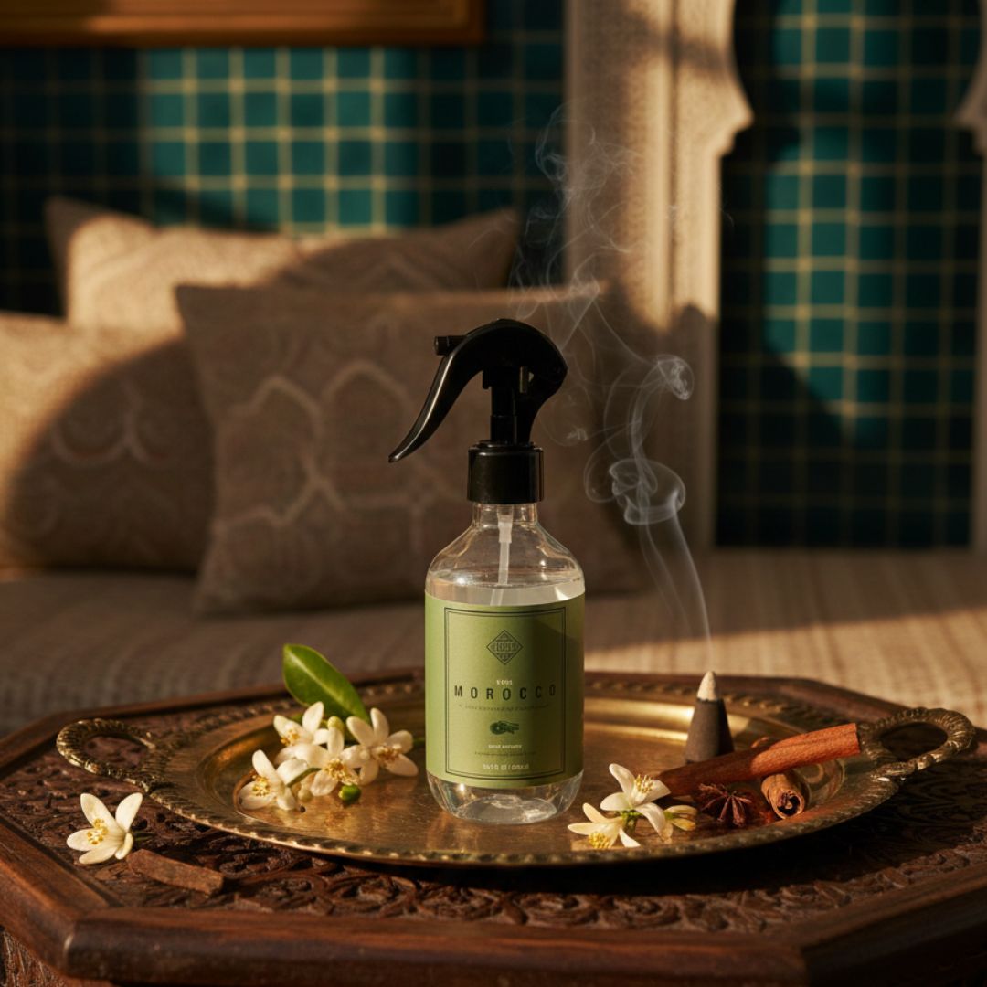 Spray d'Ambiance MOROCCO – Brume de l’Atlas & Chaleur Épicée (300ml)