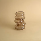 Vase anneaux verre