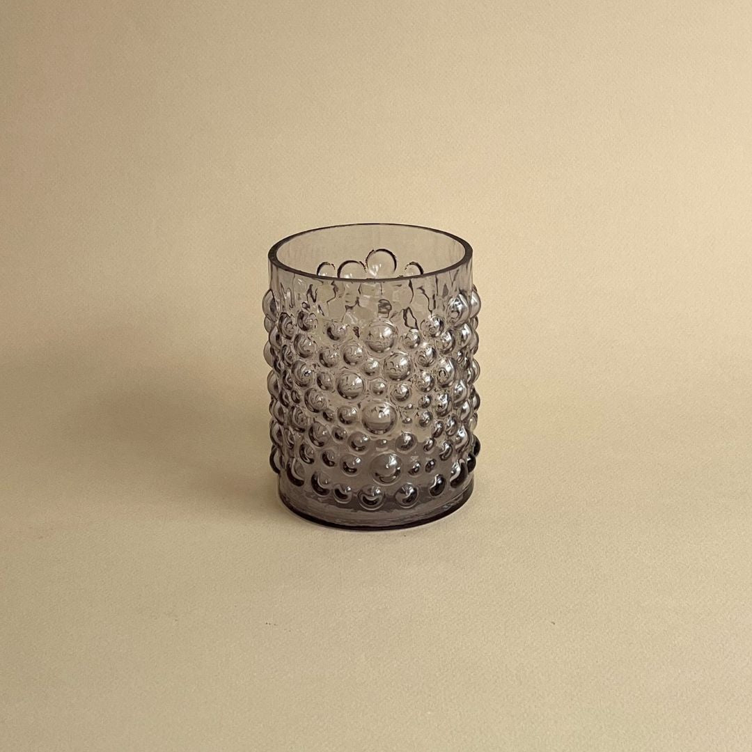 Photophore en verre bulles