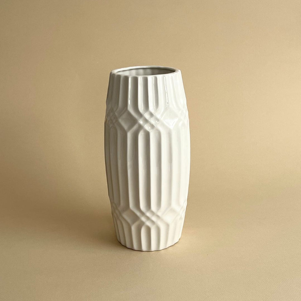 Vase en céramique blanc