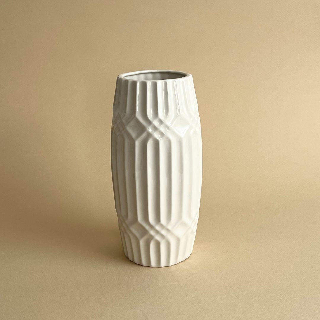 Vase en céramique blanc