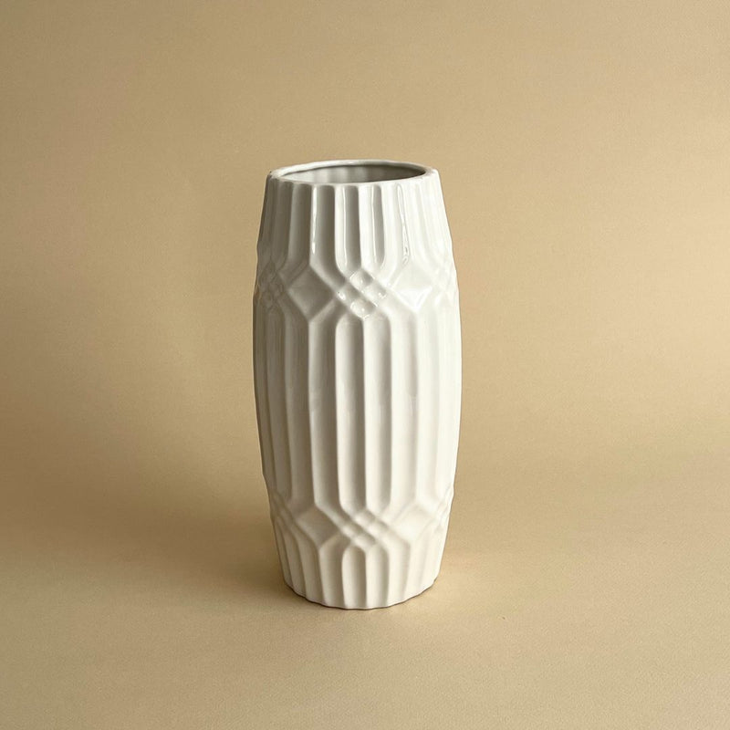 Vase en céramique blanc