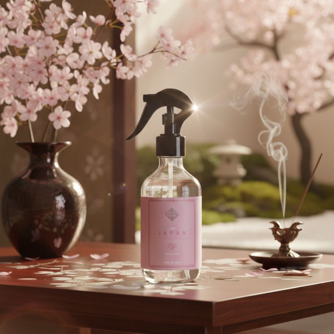 Spray d'Ambiance JAPAN – Brume de Sakura & Sérénité Zen (300ml)
