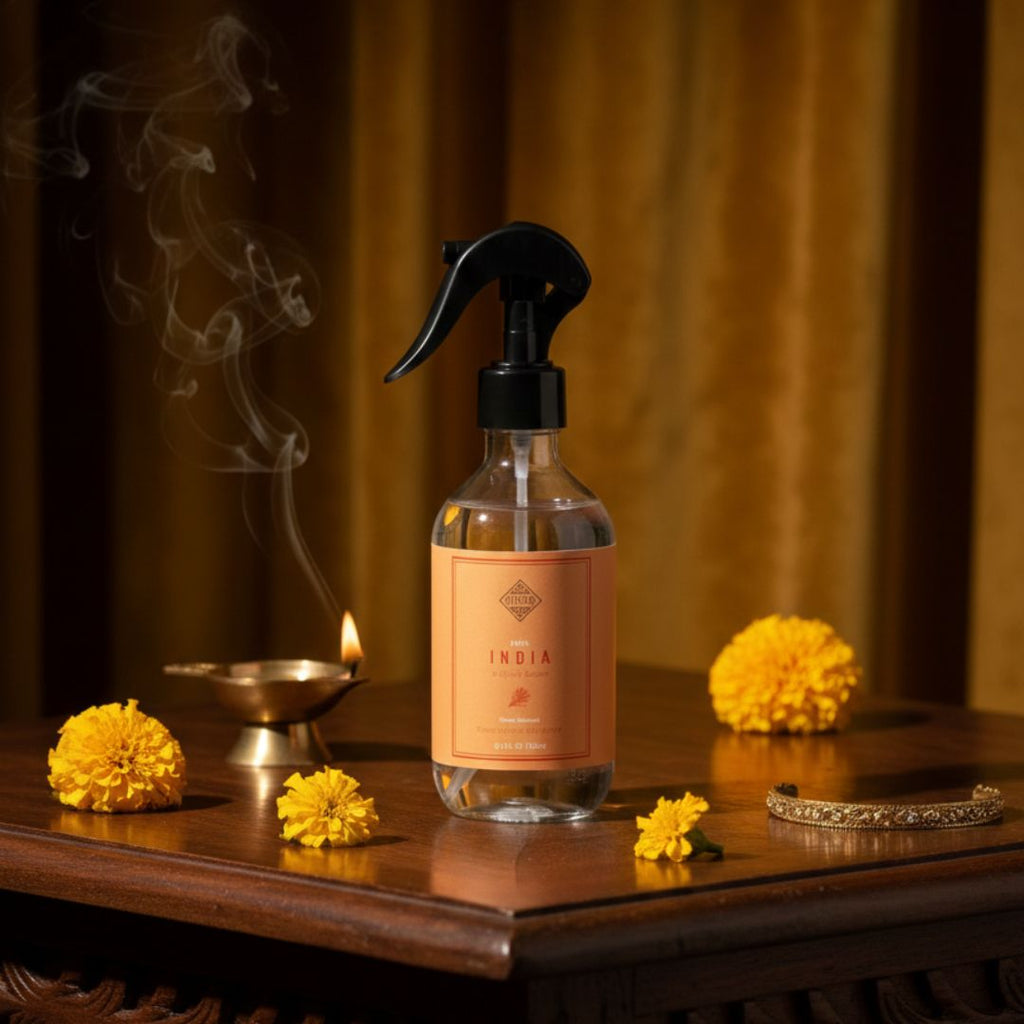 Spray d'Ambiance INDIA – Éclat d'Ambre & Mystique de l'Oud (300ml)
