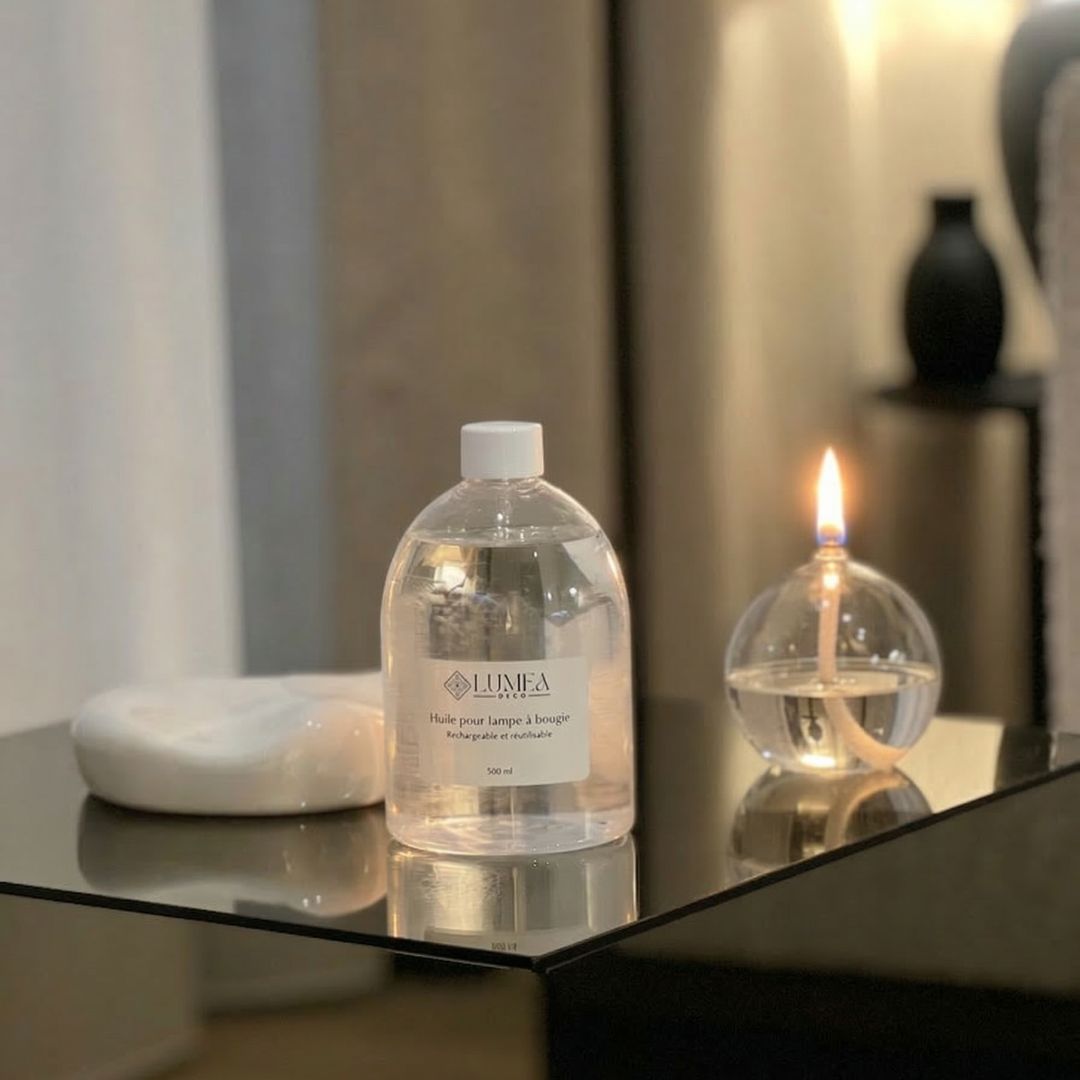 Huile pour lampe à bougie – Recharge 500 ml