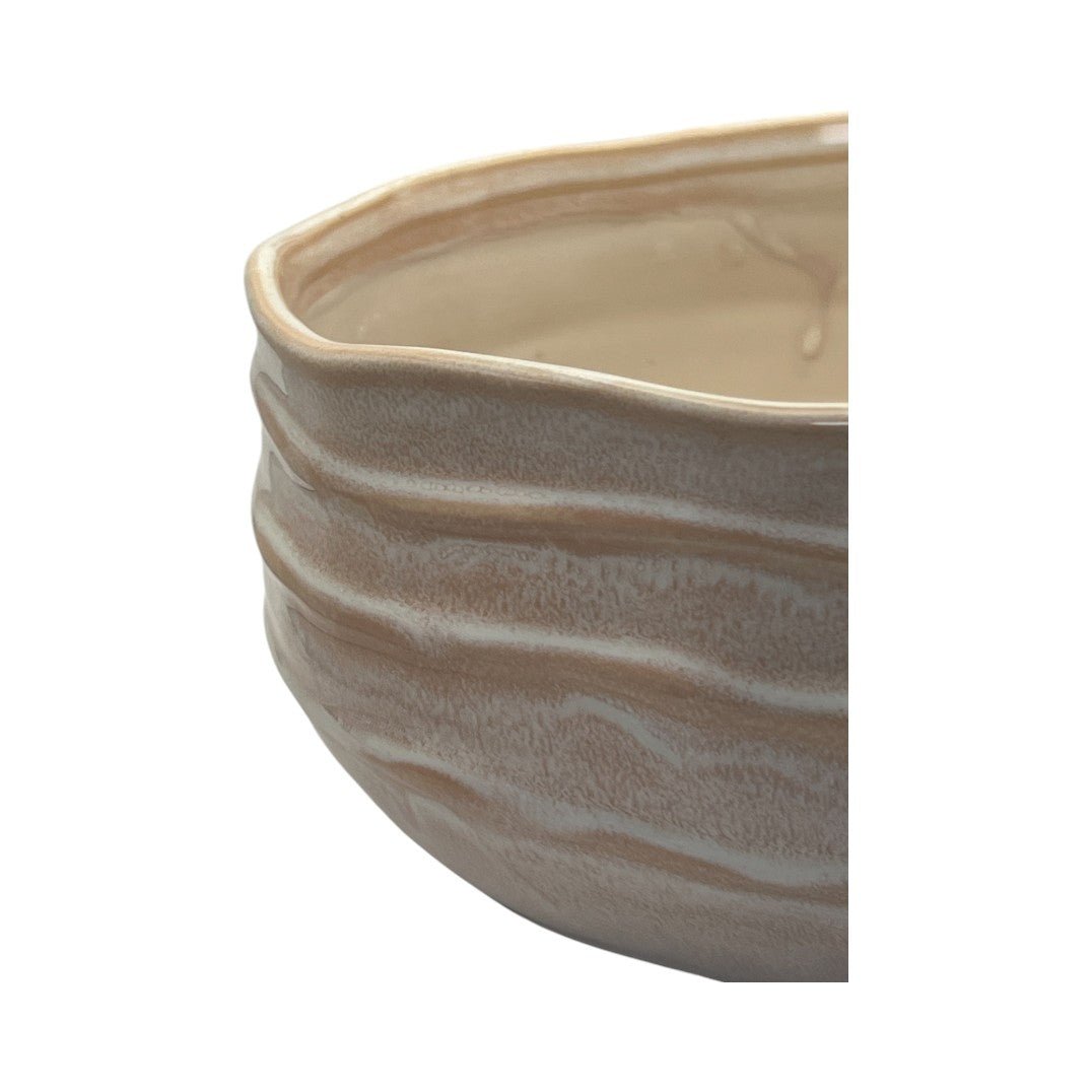 Coupelle blanche ondulée