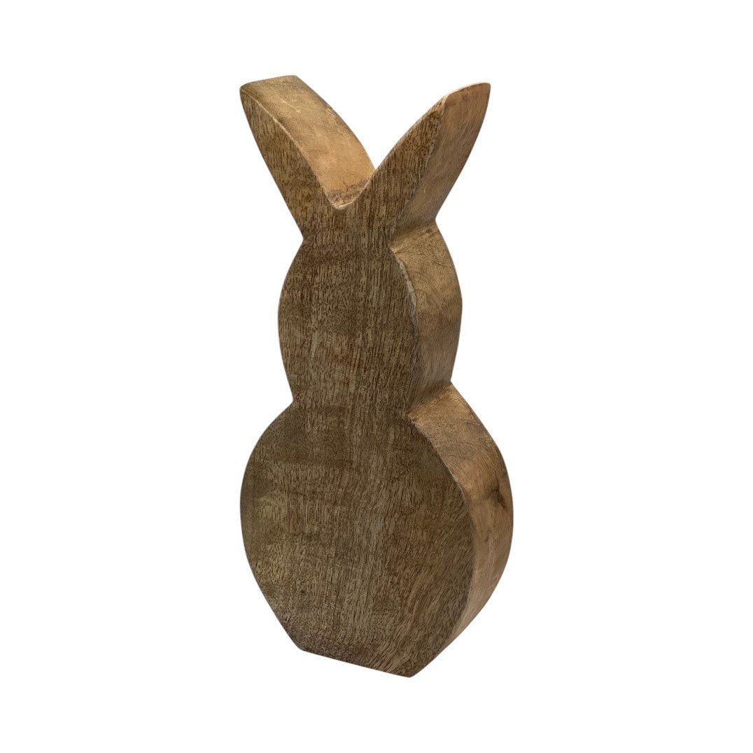 Silhouette lapin bois