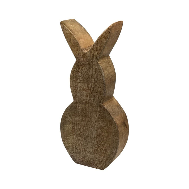 Silhouette lapin bois