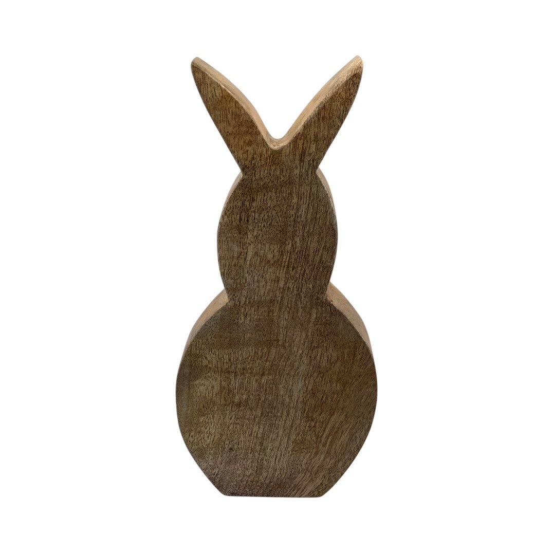 Silhouette lapin bois
