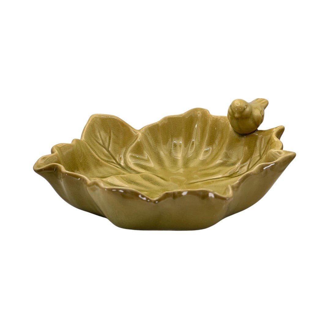 Coupelle feuille oiseau
